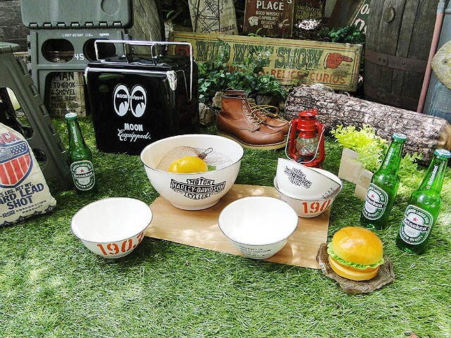 ハーレーダビッドソン 1903エナメルボウル 5Pセット アメリカ雑貨 アメリカン雑貨_画像9