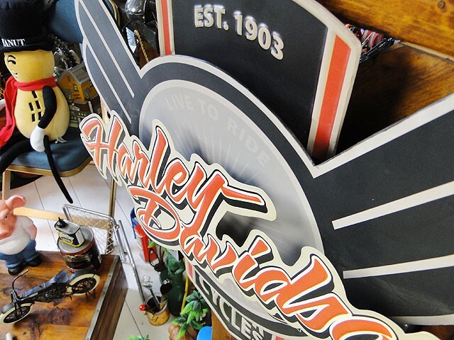 ハーレーダビッドソン 3Dメタルパブサイン ■ アメリカン雑貨 アメリカ雑貨 サインプレート_画像5