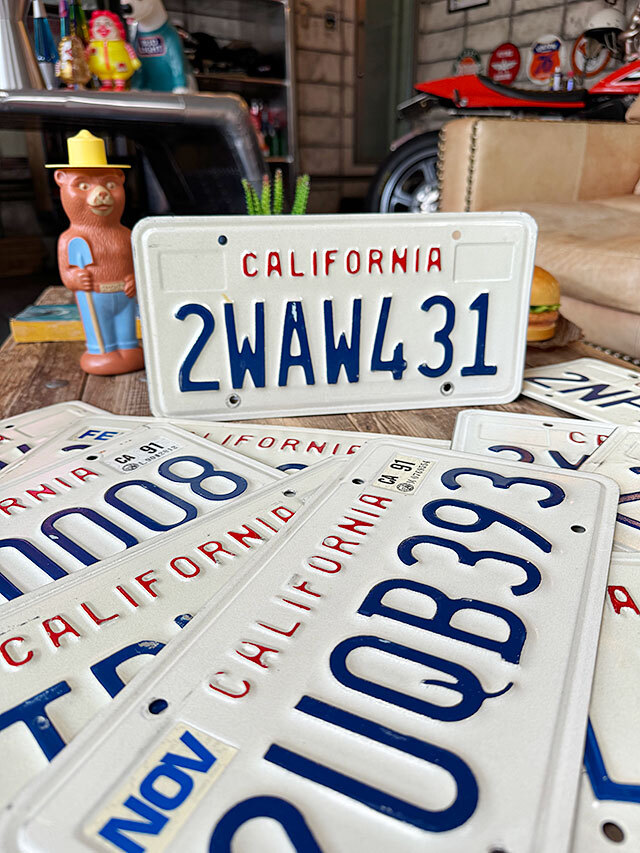  America USED номерная табличка ( California ./1987~1992 год дизайн ) номерной знак # american смешанные товары America смешанные товары 