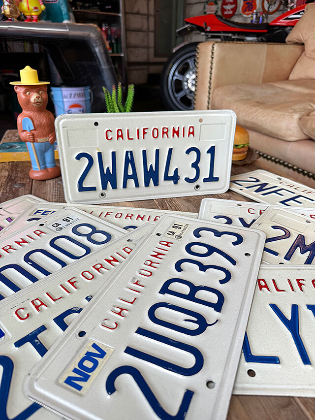  America USED номерная табличка ( California ./1987~1992 год дизайн ) номерной знак # american смешанные товары America смешанные товары 