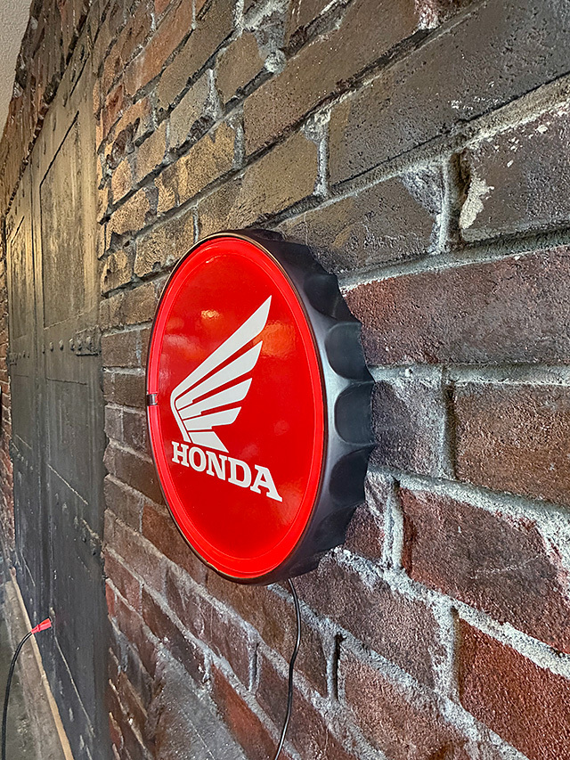 HONDA LEDロープネオンサイン ボトルキャップサイン ホンダ 本田 ■ アメリカン雑貨 アメリカ雑貨_画像2