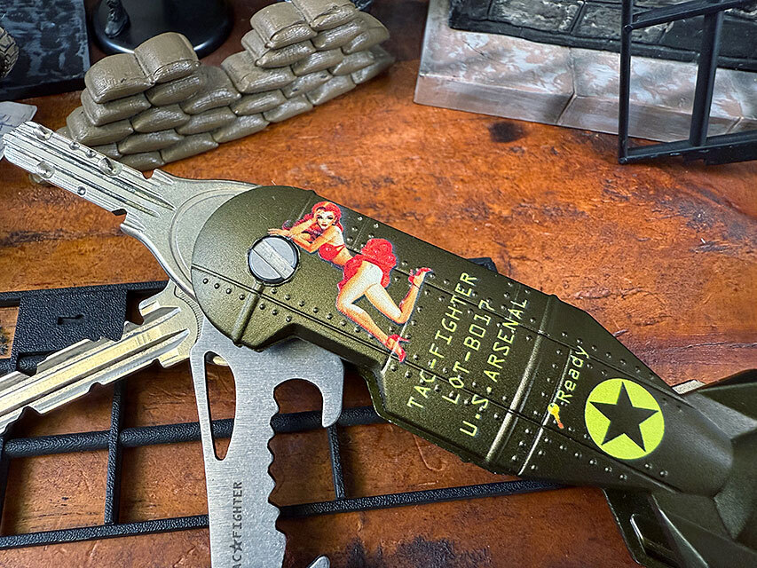 tuck сила Shark bom чехол для ключей ( зеленый / булавка nap девушка ) tuck Fighter максимальный 3шт.@ до место хранения возможность штопор имеется