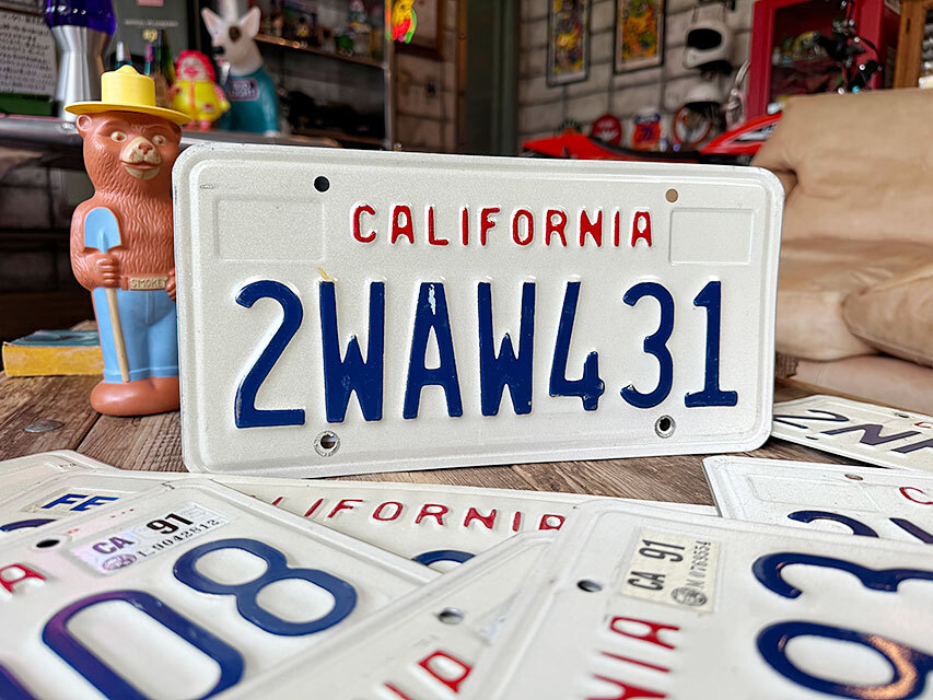  America USED номерная табличка ( California ./1987~1992 год дизайн ) номерной знак # american смешанные товары America смешанные товары 