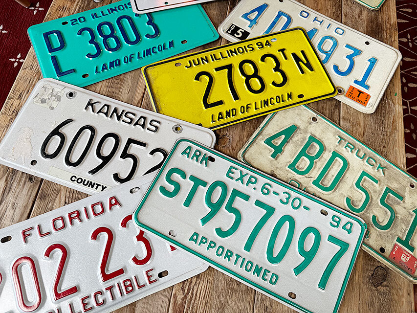  America USED номерная табличка цифра только дизайн ( Random cho стул / одиночный товар /1 листов ) номерной знак 