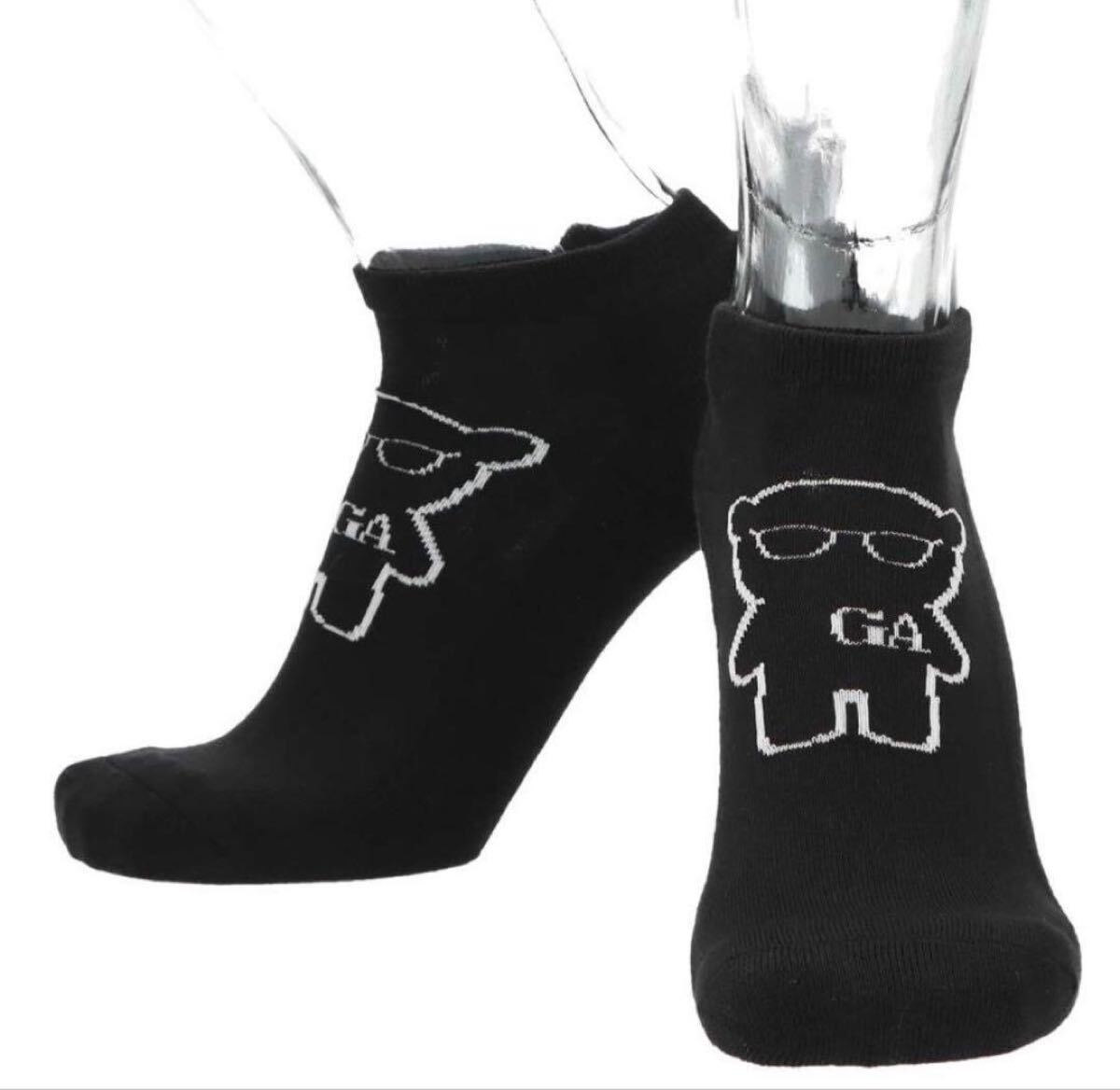 【新品未使用】エンポリオアルマーニ　マンガベア スニーカー　ソックス 靴下　３足セット　黒　ブラック　２５〜２７ｃｍ　送料無料_画像9