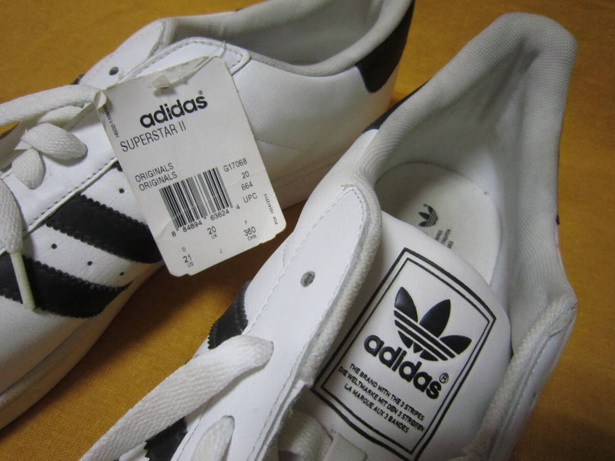  супер большой размер! Adidas super Star [G17068] белый чёрный кожа 36.adidas SUPERSTAR белый / черный 2010 год производства wj2511q