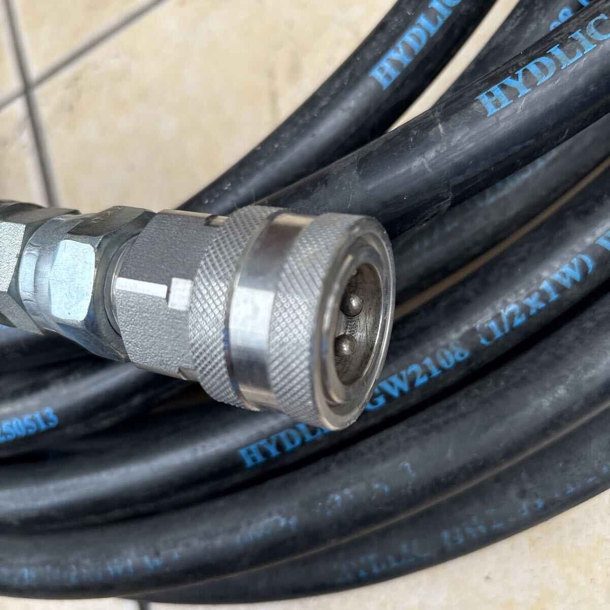 高圧ホース 20メートル　4分サイズ　中古A1_画像2