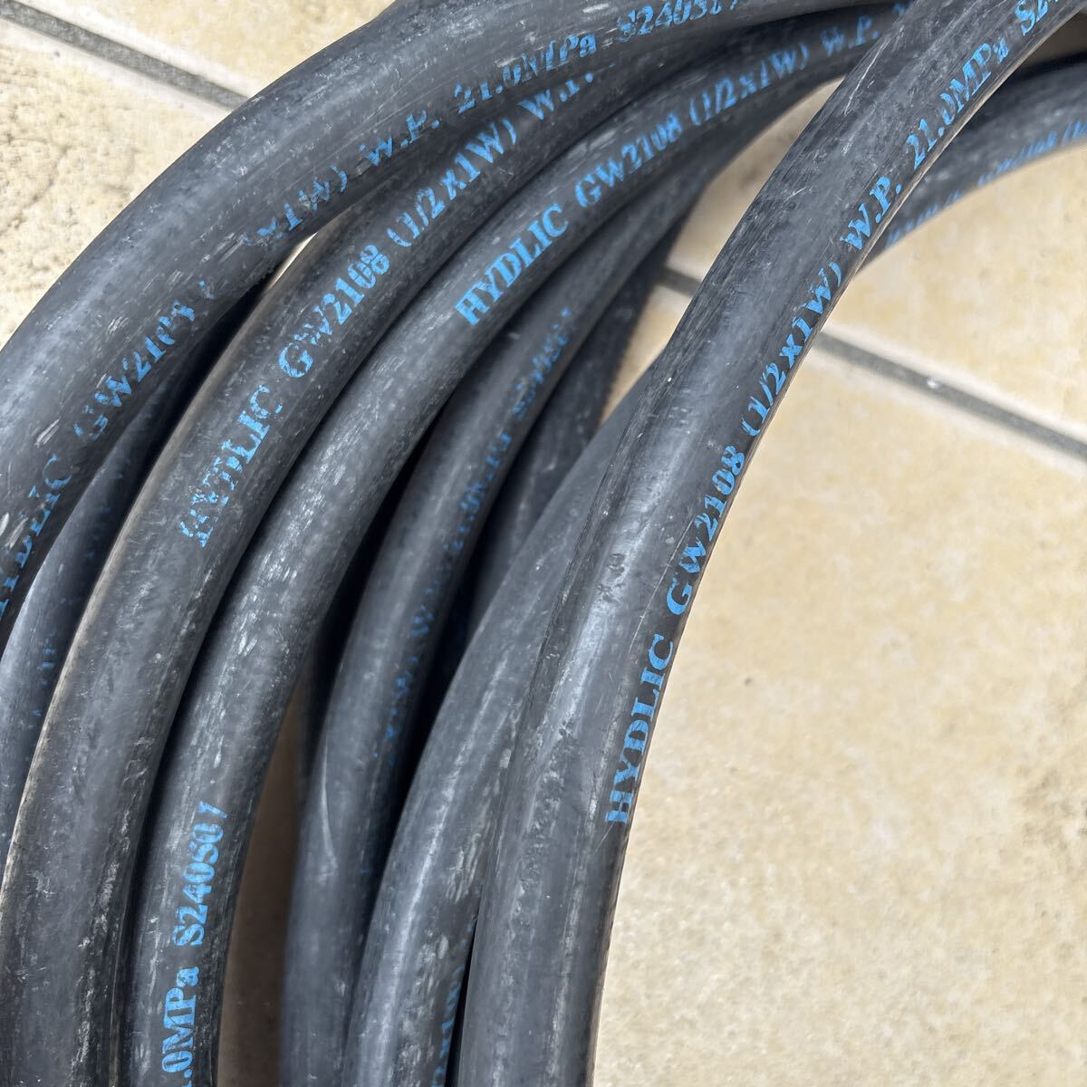 高圧ホース 20メートル　4分サイズ　中古A2_画像6