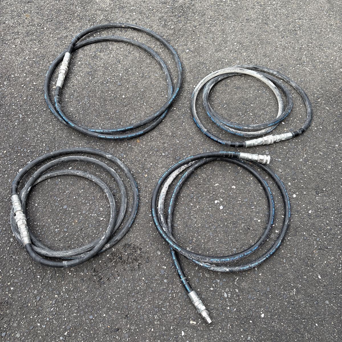 高圧ホース　4分サイズ　3.5メートル　4本まとめ売り　中古_画像1