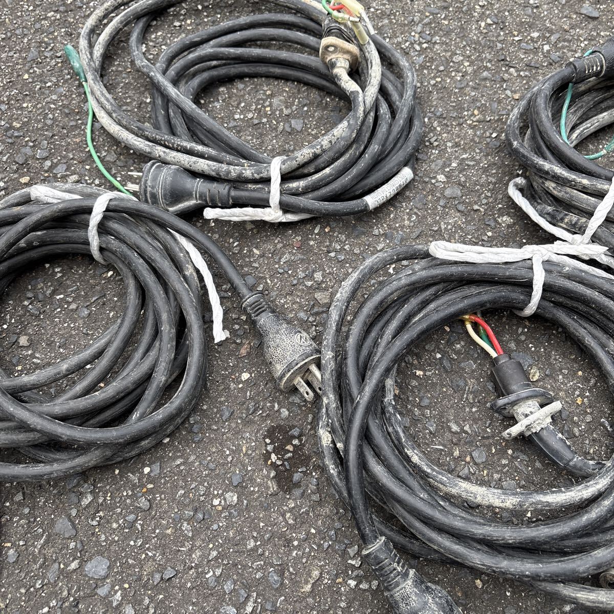 ケーブル　コード　1.25スケ　5メートル　13本まとめ売り　中古　100ボルト_画像6