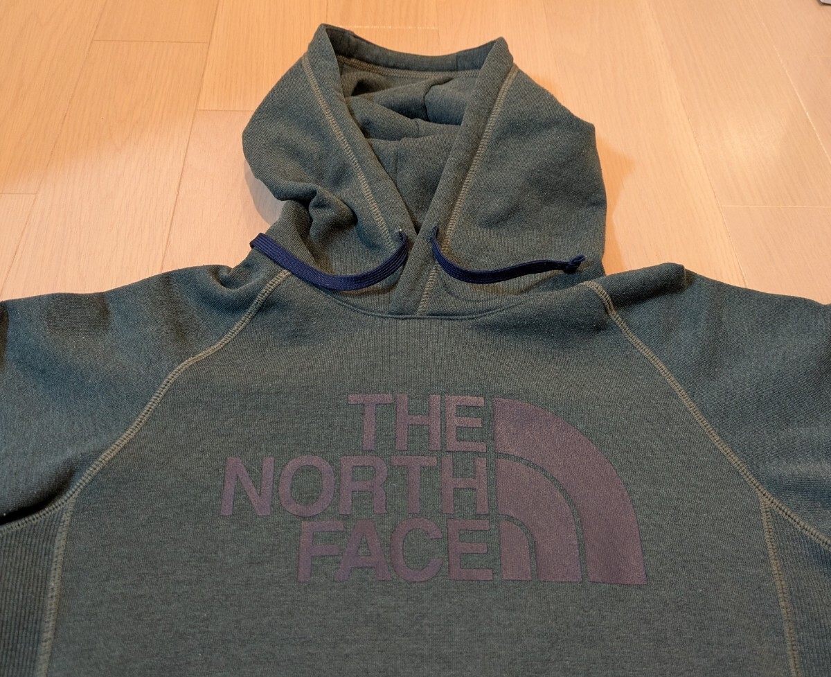 ノースフェイス スウェット パーカー サイズM 緑系_画像3