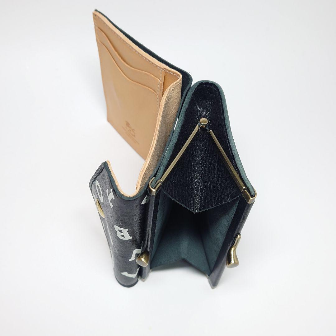 【新品未使用】イルビゾンテ ILBISONTE ロゴがま口三つ折り財布 99_画像4