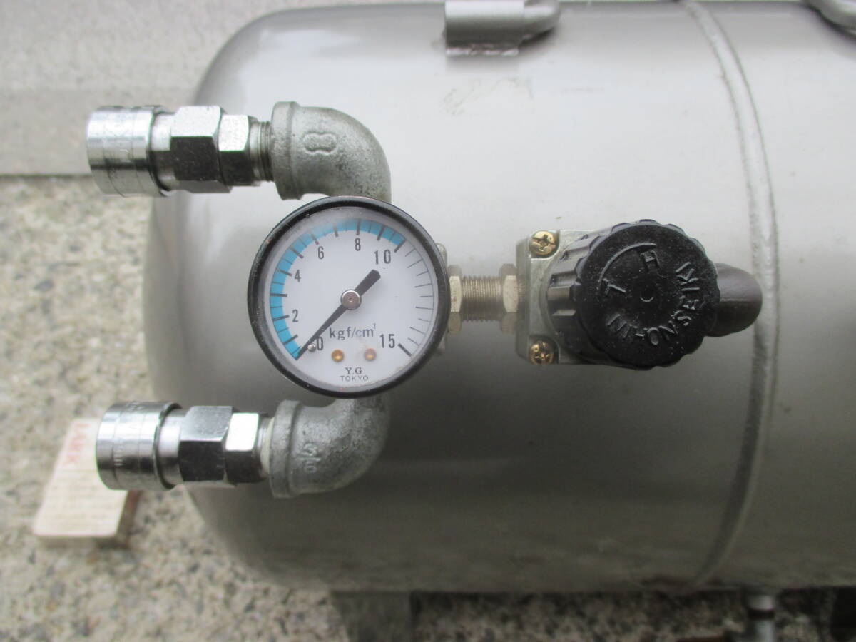 v431★MAX マックスエアコンプレッサー用タンク 30L・AKーT30R・レギュレータ付_画像8