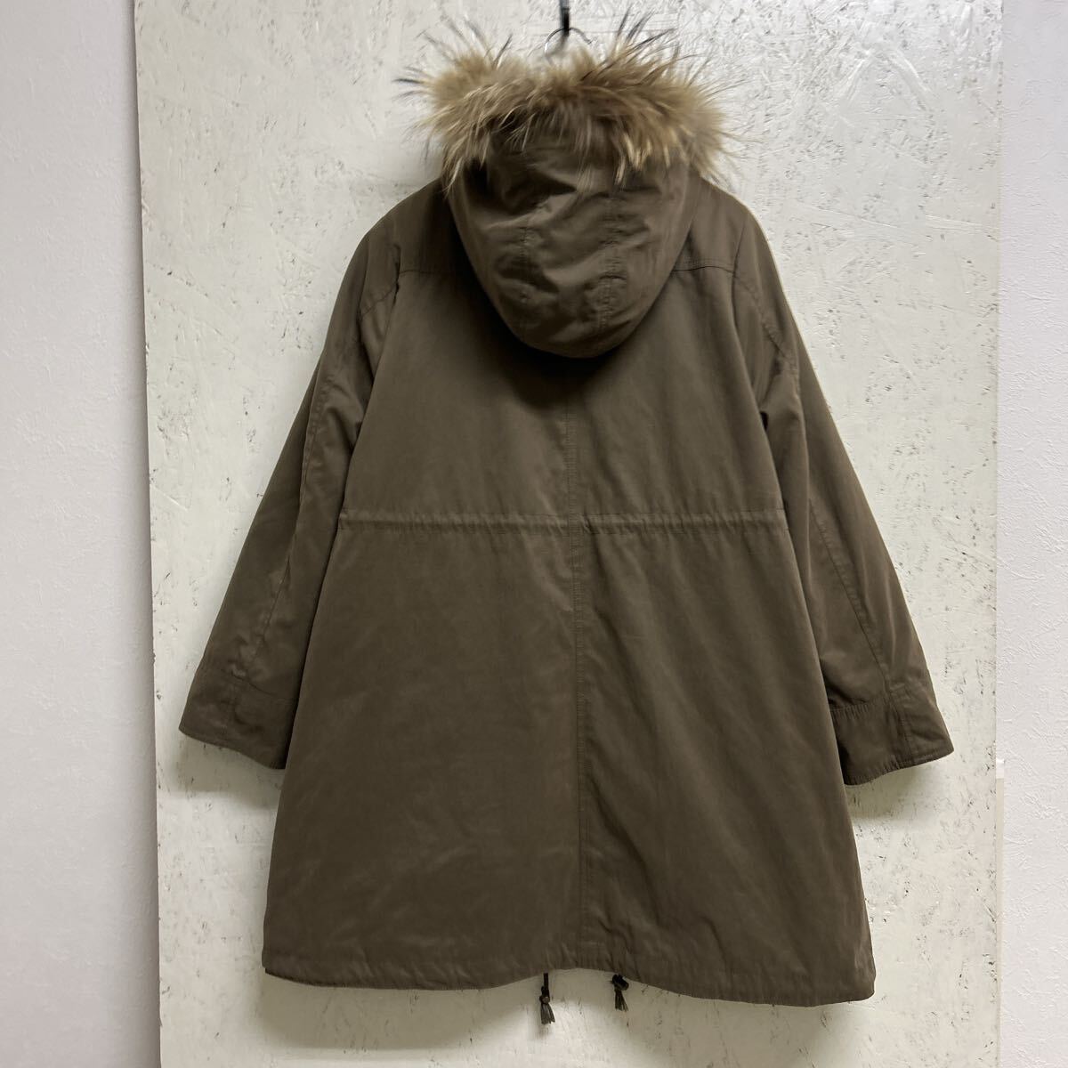 【美品】wさ26 Couture Broochクチュールブローチ 2wayモッズコート　size38/M カーキ　ファー、ライナー取り外し可能　ポケット有　春秋冬_画像2