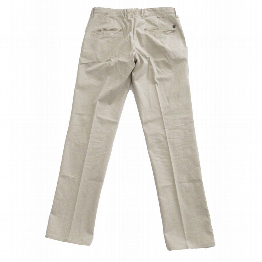 INCOTEX インコテックス スリムフィット スラックス コットン チノパンツ ボトムス オフホワイト サイズ31 メンズ 【中古】_画像2