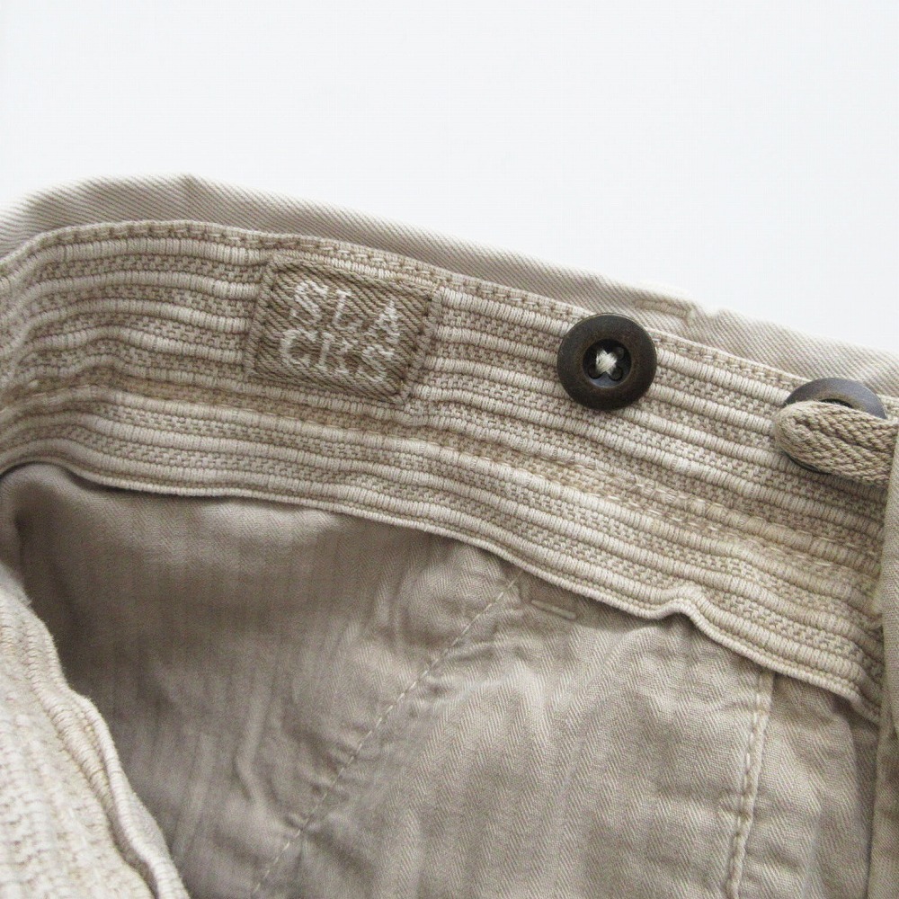 INCOTEX インコテックス スリムフィット スラックス コットン チノパンツ ボトムス オフホワイト サイズ31 メンズ 【中古】_画像5