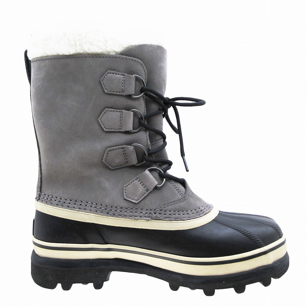 ソレル SOREL CARIBOU SHALE STONE カリブー ウィンターブーツ スノーブーツ アウトドア 靴 25cm グレー メンズ レディース 【中古】_画像2