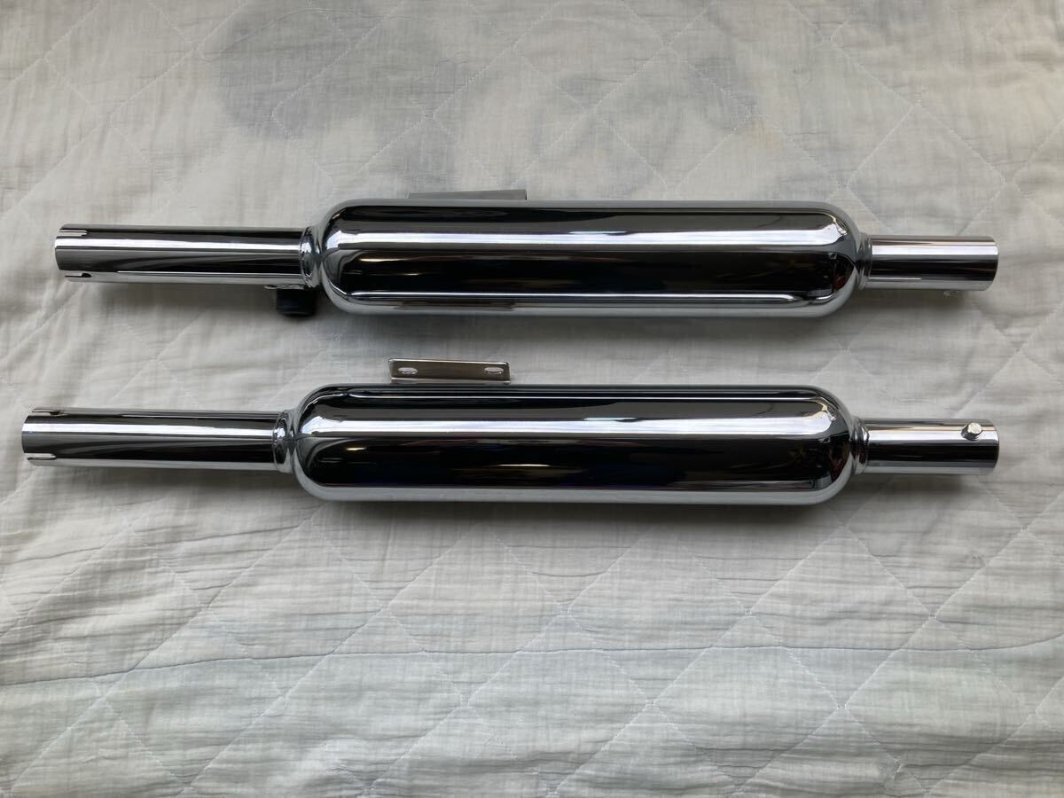 W650 POSH W1タイプマフラー フルエキゾースト良品_画像1