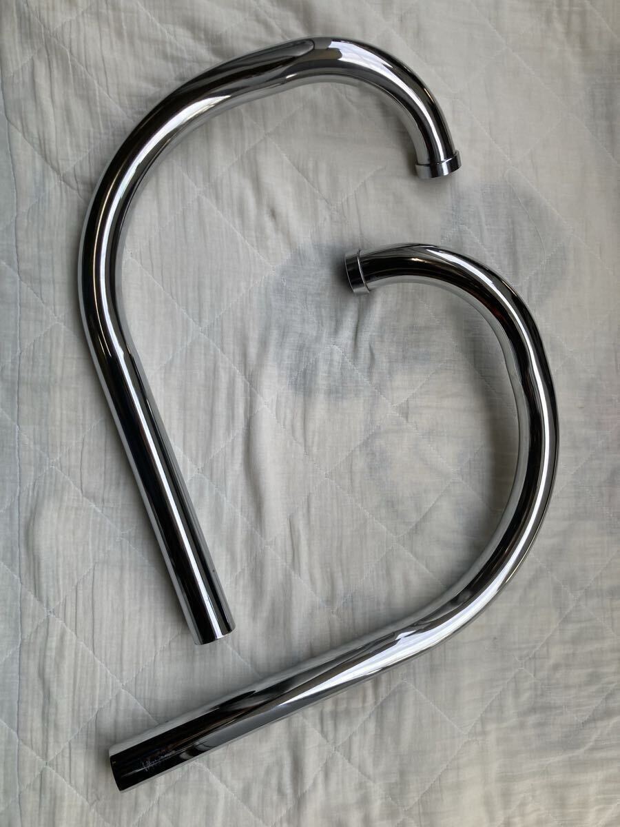 W650 POSH W1タイプマフラー フルエキゾースト良品_画像5