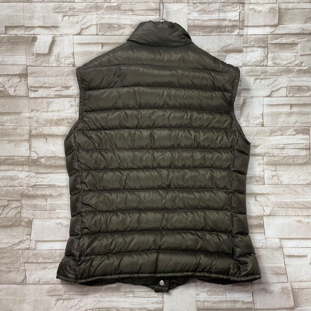【良品】モンクレール★LIANE　リアンヌ　ダウンベスト　ワッペン　カーキ　1_画像2