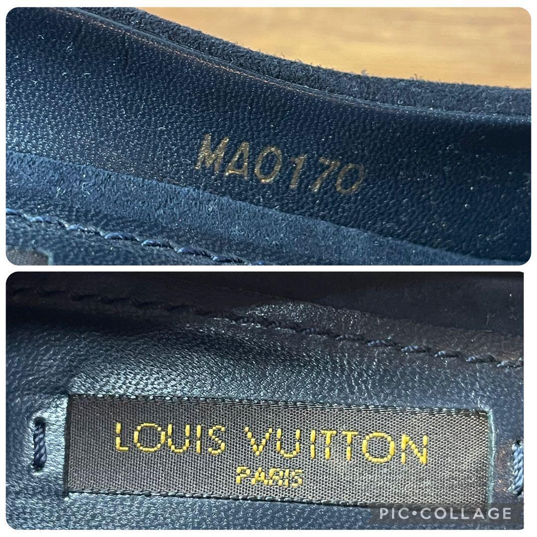 【美品】ルイヴィトン★パンプス　オープントゥ　黒　ゴールドロゴ　リボン　35_画像8