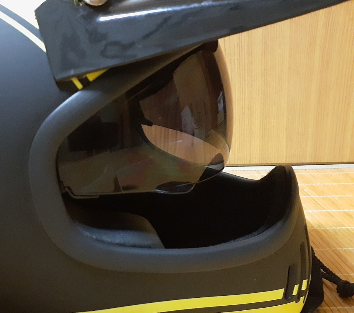  состояние хороший! MOTO-VIPER MP400 HOPPER INAZUMA M размер Moto стеклоочиститель Inazuma шлем внутренний защита б/у товар шоу eiEX-ZERO