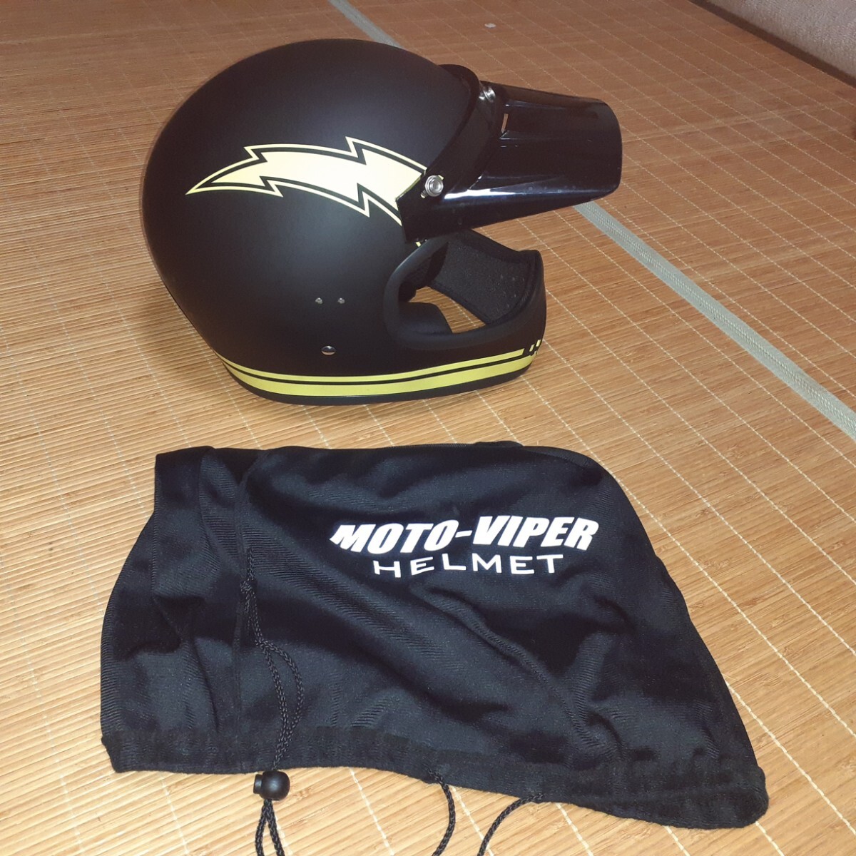  состояние хороший! MOTO-VIPER MP400 HOPPER INAZUMA M размер Moto стеклоочиститель Inazuma шлем внутренний защита б/у товар шоу eiEX-ZERO