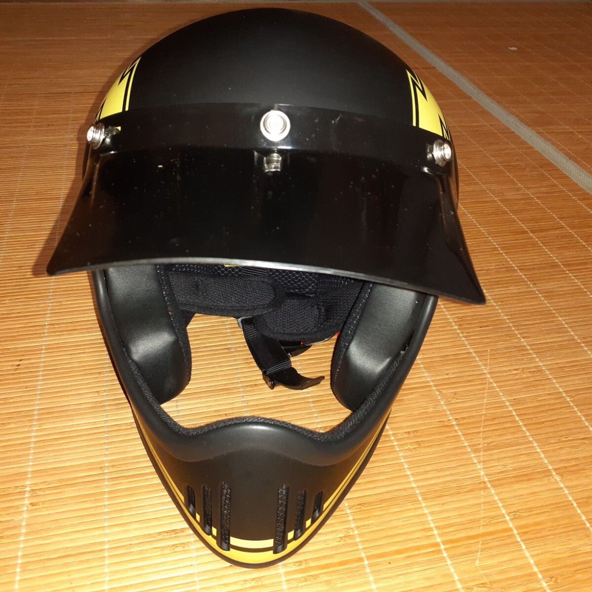  состояние хороший! MOTO-VIPER MP400 HOPPER INAZUMA M размер Moto стеклоочиститель Inazuma шлем внутренний защита б/у товар шоу eiEX-ZERO