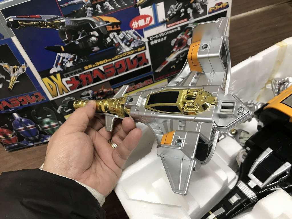 ★【ジャンク扱い　未確認　現状渡し】　重甲ビーファイター　ＤＸメガヘラクレス　1995年　当時物　フィギュア　ロボット　玩具　戦隊_画像5
