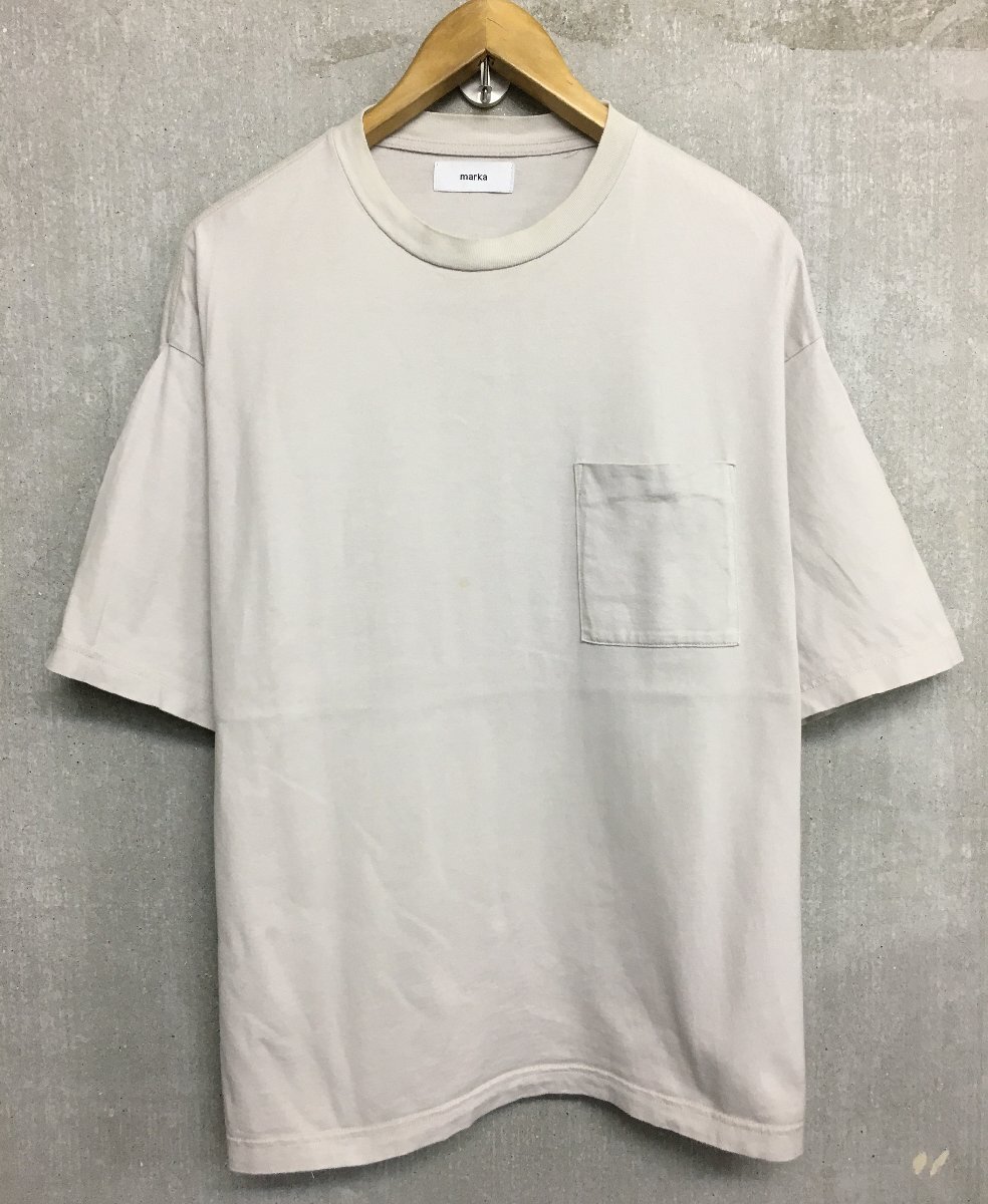 *markama-ka21ss POCKET TEE - 40/2 combed knit -:M21B-07CS01B с карманом футболка размер 1
