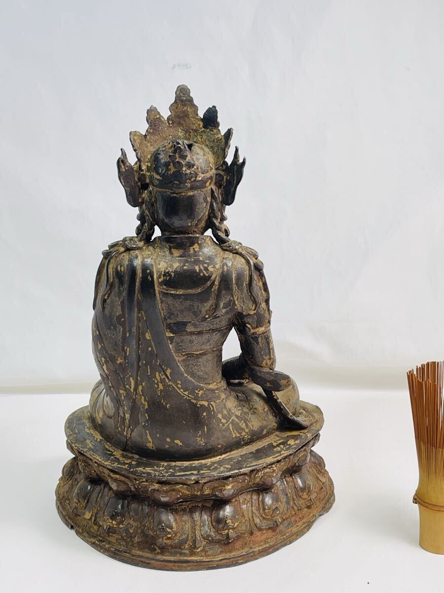 [AB248] Akira час цена медь . изображение Будды старый предмет гарантия буддизм старый изобразительное искусство буддизм сопутствующие товары медный .. товар маленький . резьба по дереву . предмет украшение украшение времена предмет China старый изобразительное искусство 