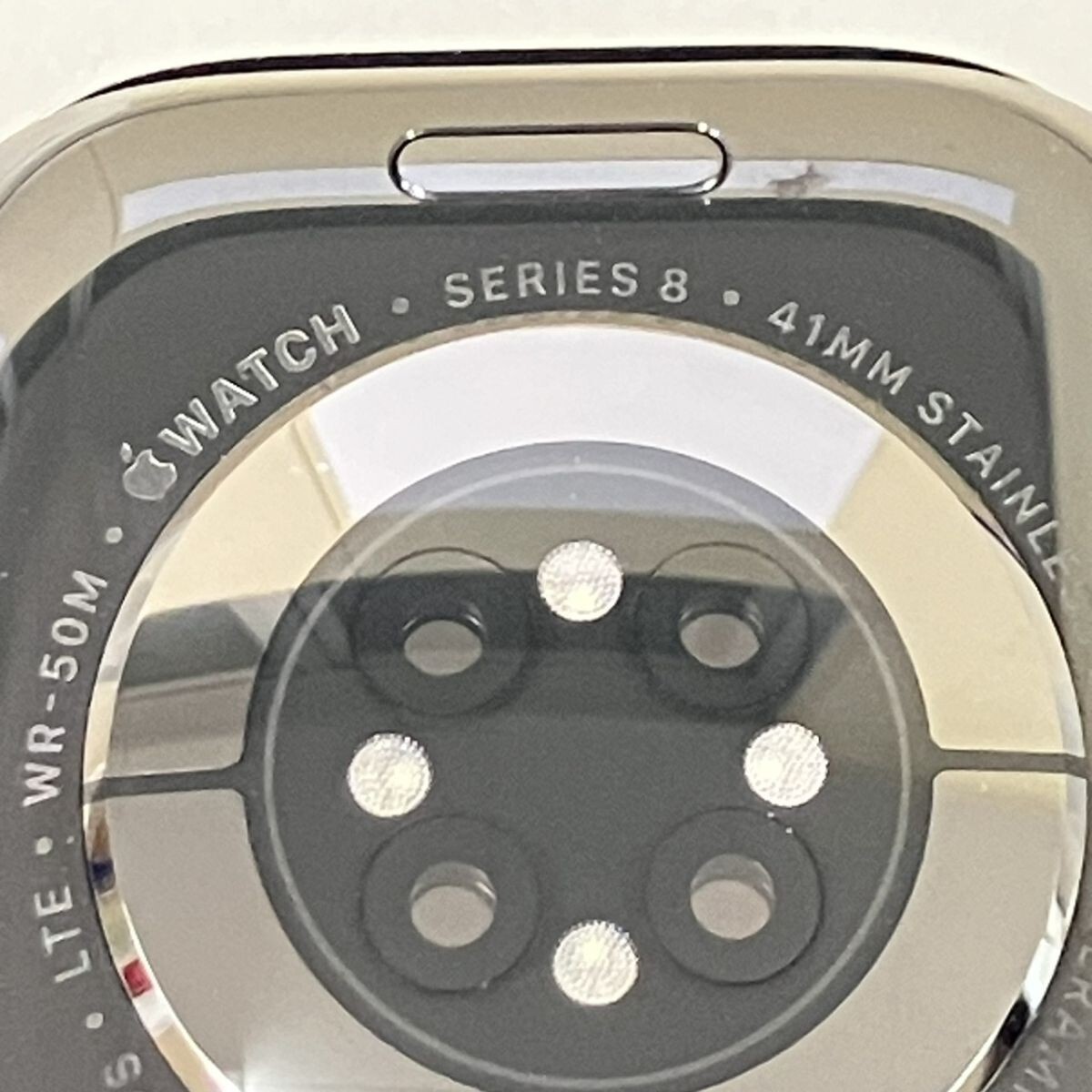 O318-M29-1716 Apple Watch SERIES8 41MM A2773 MNJM3J/A GPS+ cell la-OS VERSION 11.6.1(22U90) 32GB наручные часы электризация подтверждение рабочего состояния 0 TE