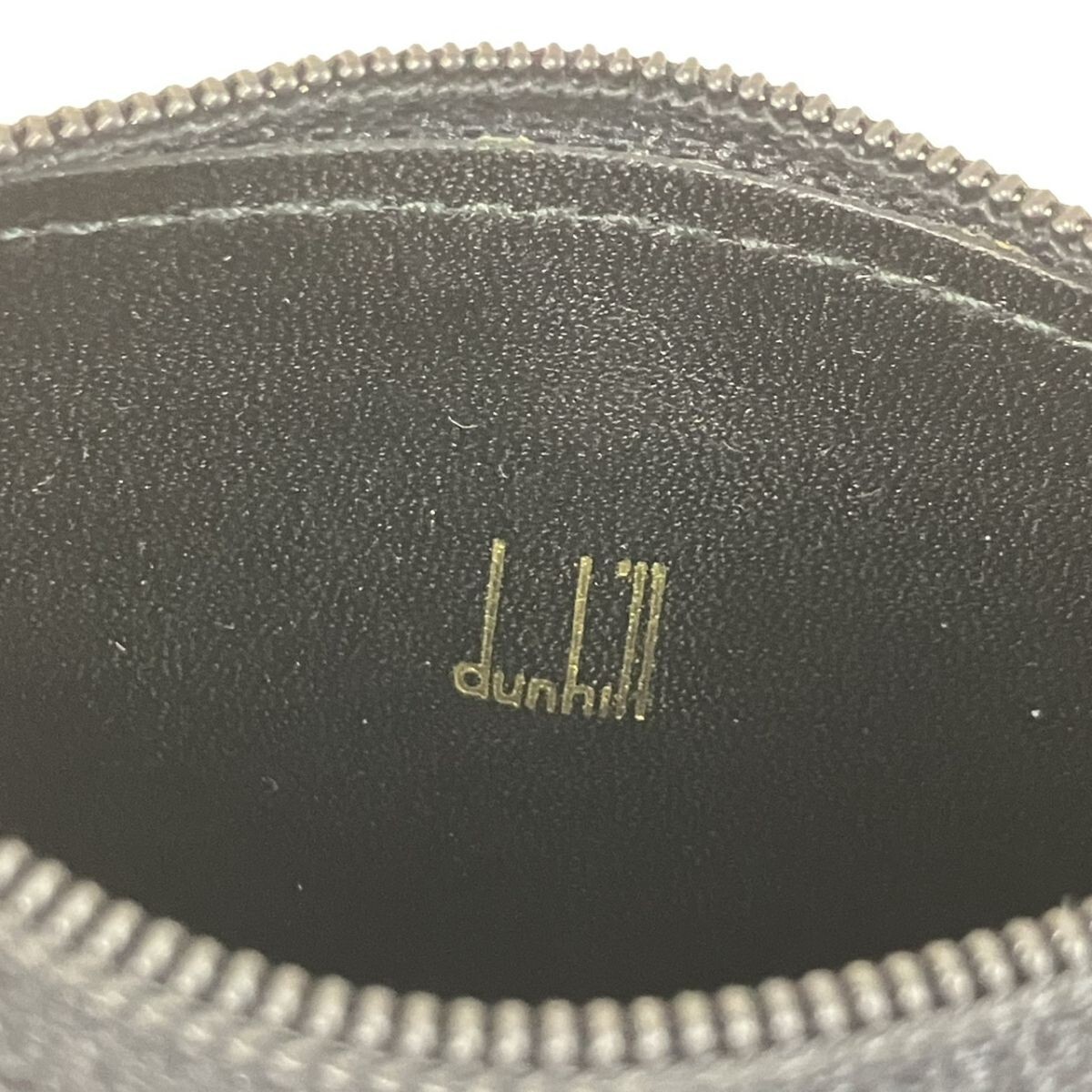 O380-SG3-1853 ◎ ALFRED DUNHILL ESTABLISHED 1893 ダンヒル キーリング付き コインケース 小銭入れ レザー メンズ キーケース TE_画像6