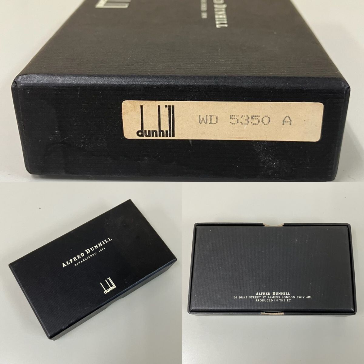 O380-SG3-1853 ◎ ALFRED DUNHILL ESTABLISHED 1893 ダンヒル キーリング付き コインケース 小銭入れ レザー メンズ キーケース TE_画像9