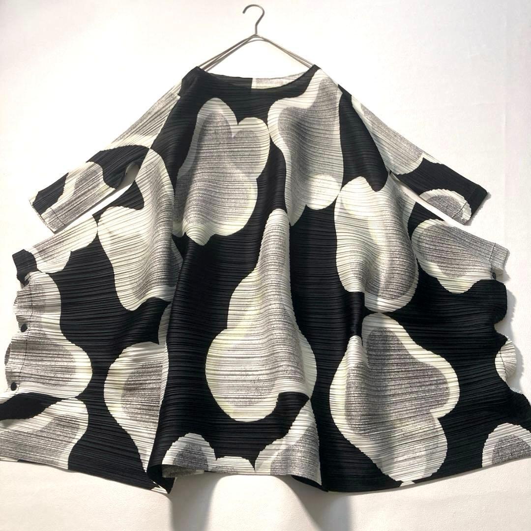 【大人気即完売／極美品】プリーツプリーズ イッセイミヤケ　2019ss MELT ドレス ワンピース 変形 総柄 PLEATS PLEASE ISSEY MIYAKE 希少 3_画像1