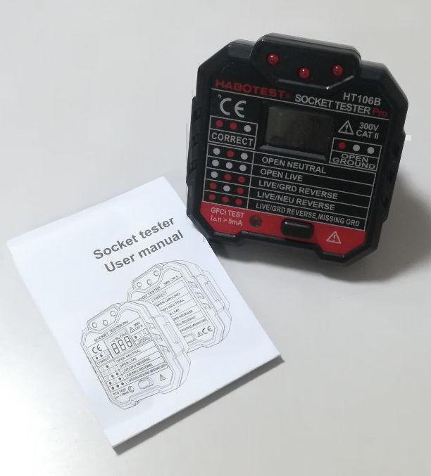  бесплатная доставка электрический гнездо тестер me Info ruto контрольно-измерительный прибор HT106E многофункциональный - новый товар не использовался 