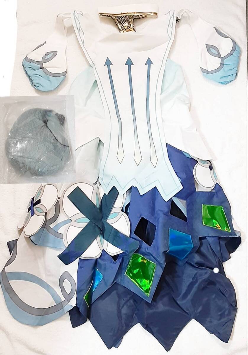 送料無料 コスプレ衣装 コスプレ ファルザン S ウィッグ付き コスプレ衣装一式 学者 原神 フルセット コスチューム 大人用 仮装 新品未使用_画像3