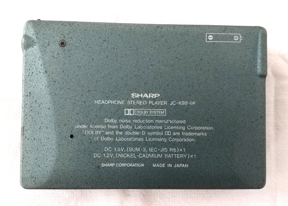 SHARP カセットウォークマン JC-K99 グリーン 動作未確認 ジャンク シャープ 緑 レア Piu_画像2