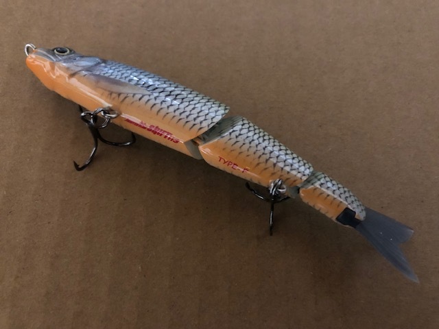 美品 ガンクラフト ジョインテッドクロー シフト 113 TYPE-F 極 シャッドスケールOB_画像2