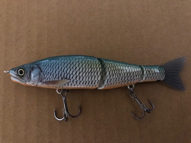 美品 ガンクラフト ジョインテッドクロー シフト 113 TYPE-F 極 シャッドスケールOB_画像1