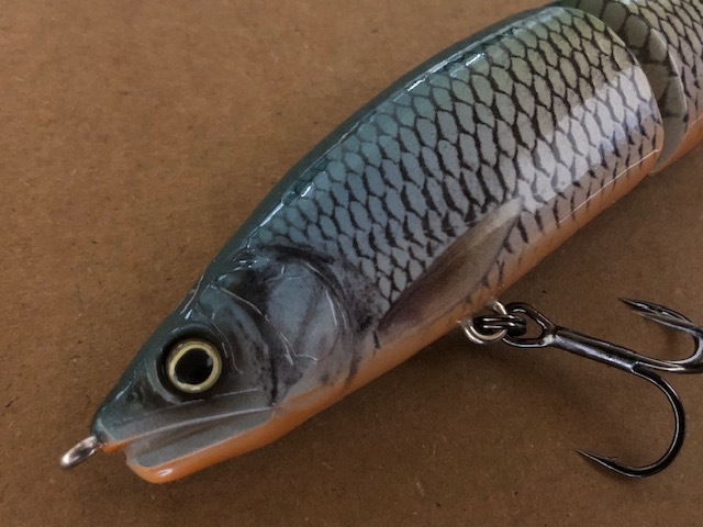 美品 ガンクラフト ジョインテッドクロー シフト 113 TYPE-F 極 シャッドスケールOB_画像6