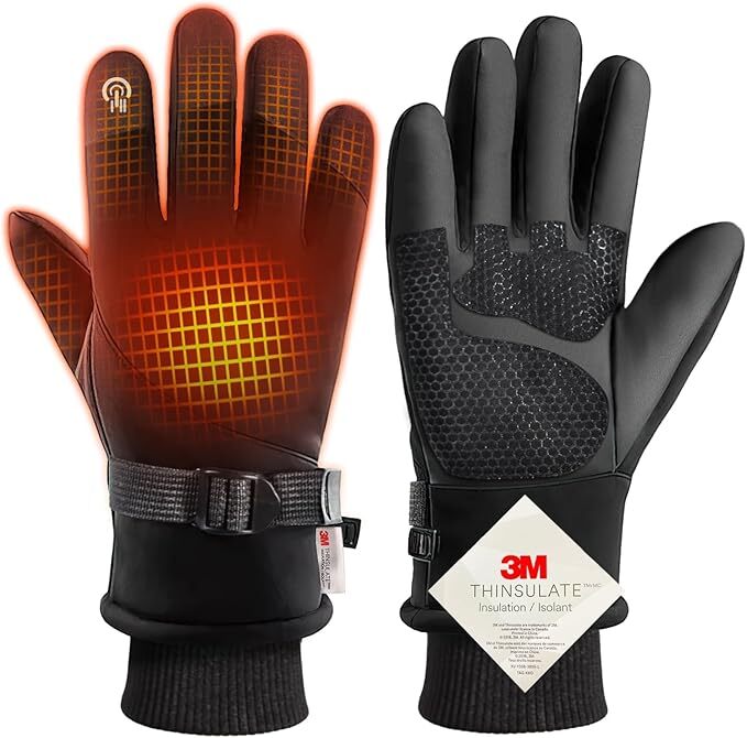 防寒手袋 防寒グローブ 3Mシンサレート・スマホ対応 手袋 レディース メンズ アウトドアグローブ バイクグローブ タッチパネル 3Lサイズ_画像1