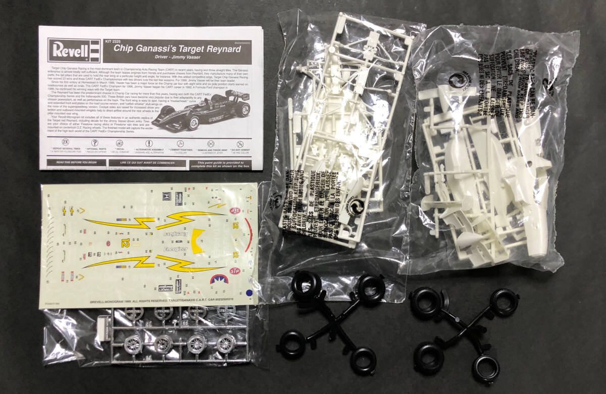 @中古絶版模型堂 レベル 1/25 チップガナッシ ターゲットレイナード ジミー・バッサー レインタイヤ Revell Chip Ganassi's Target Reynard_画像2