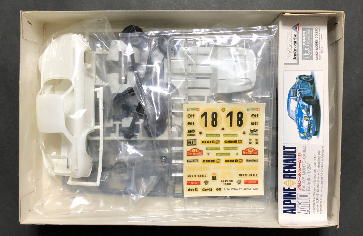 @中古絶版模型堂 ユニオン 1/24 アルピーヌルノーA110 アルピーヌ ルノー A110 エレール Heller 定形外送料660円_画像2