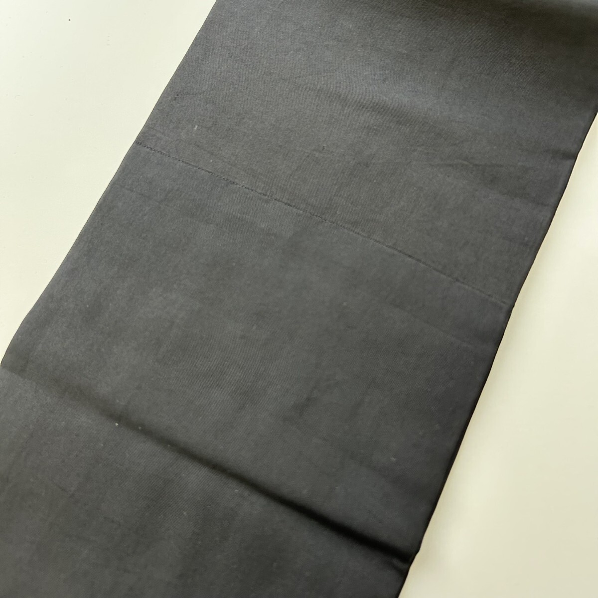 【楓】珍品 アンティーク名古屋帯 手描き 能面 老人 正絹 九寸 KK-1439_画像3