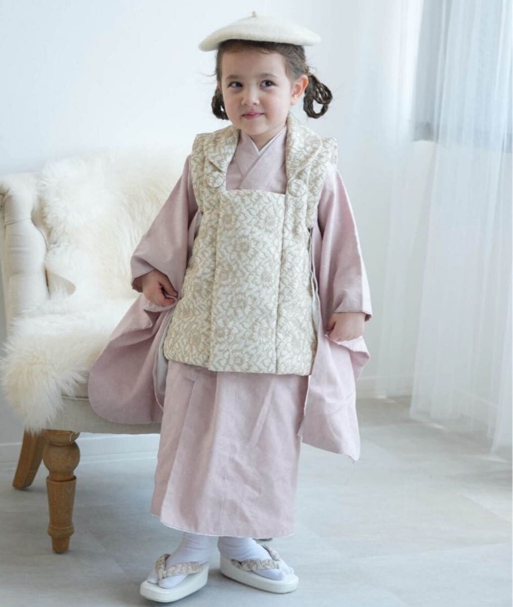 七五三 3歳 被布コート セット 女の子 utatane ゴブラン調 ジャガード 七五三 花柄 女の子_画像5