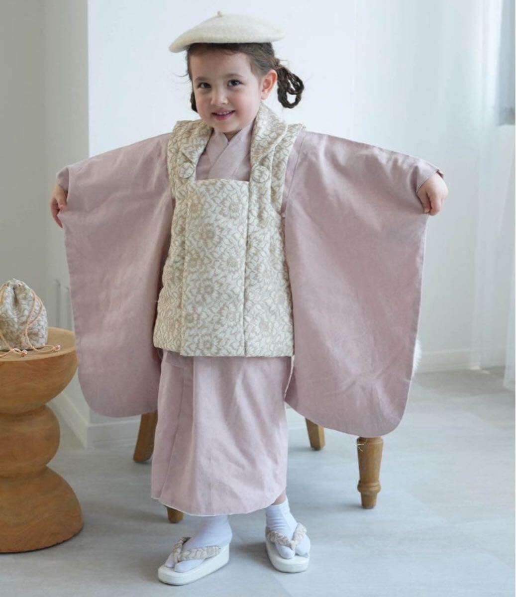 七五三 3歳 被布コート セット 女の子 utatane ゴブラン調 ジャガード 七五三 花柄 女の子_画像2