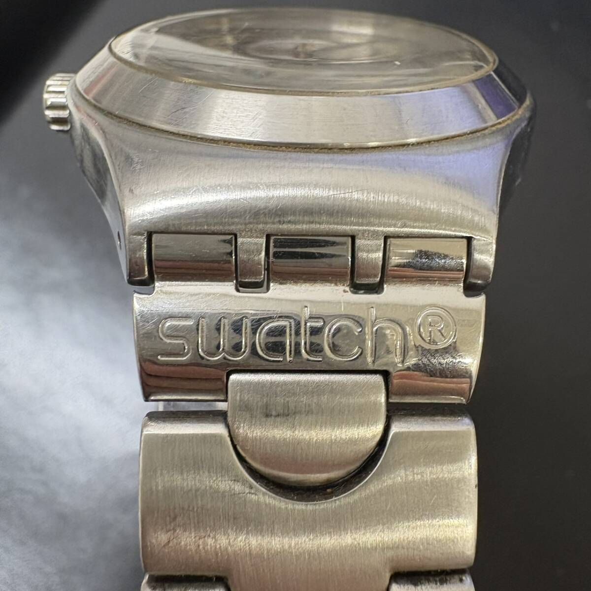 15917 スウォッチ アイロニー クォーツ 腕時計 シルバー_画像4