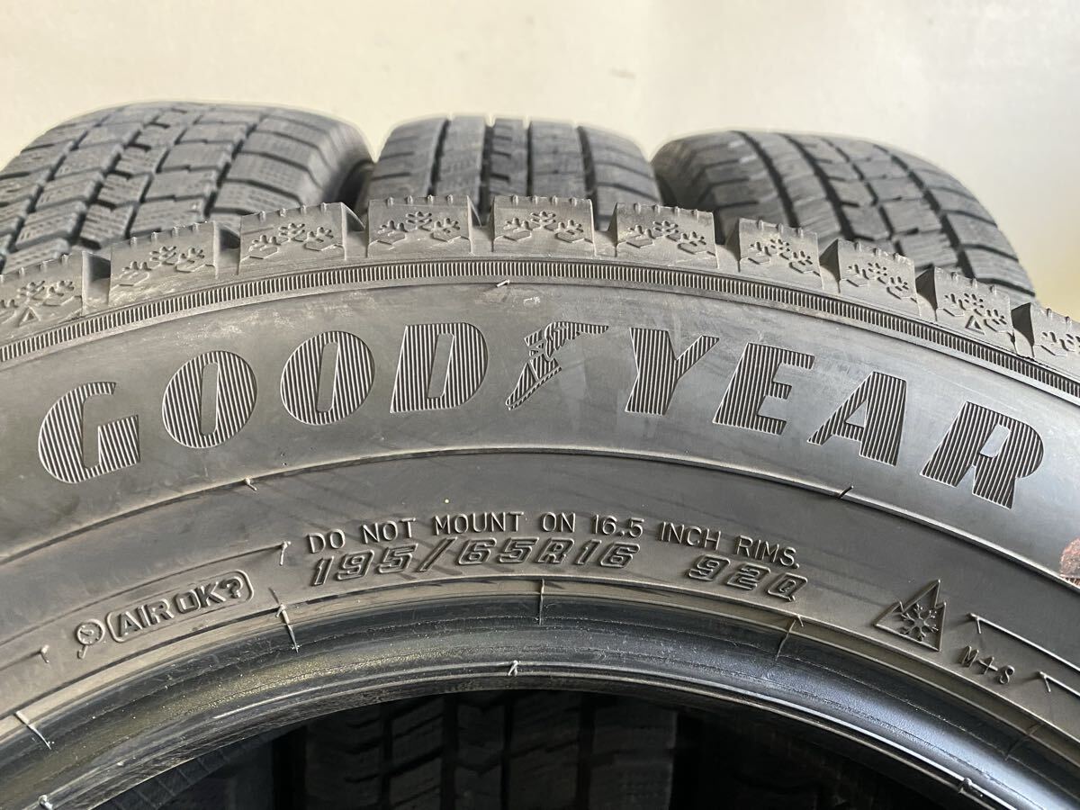 R9243 送料無料☆深溝スタッドレス☆グッドイヤー GOODYEAR ICENAVI8 195/65R16 92Q 4本　2021年製_画像4