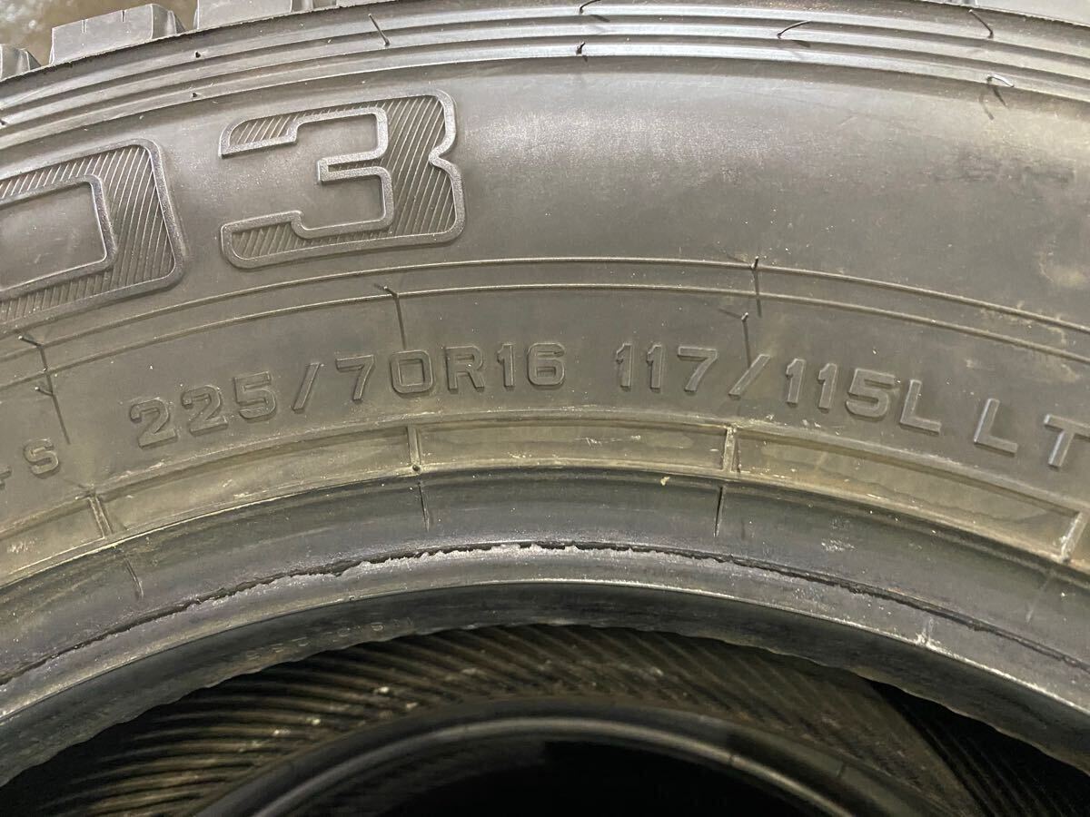 ア6849 送料無料☆DUNLOP WINTER MAXX LT03 225/70R16 117/115L LT 4本　2019年製_画像9